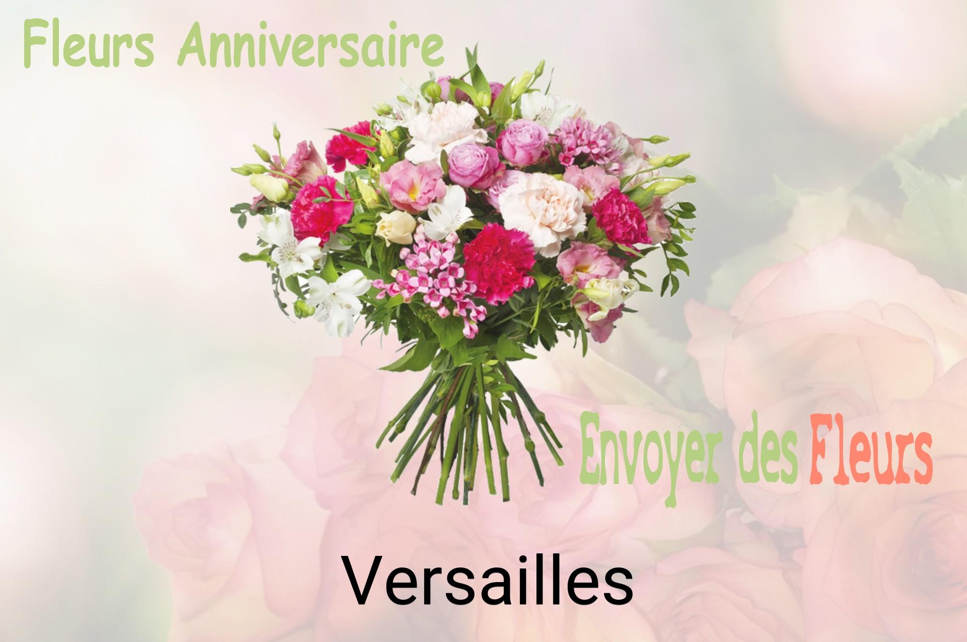 Bouquet de fleurs d’anniversaire livré à Versailles