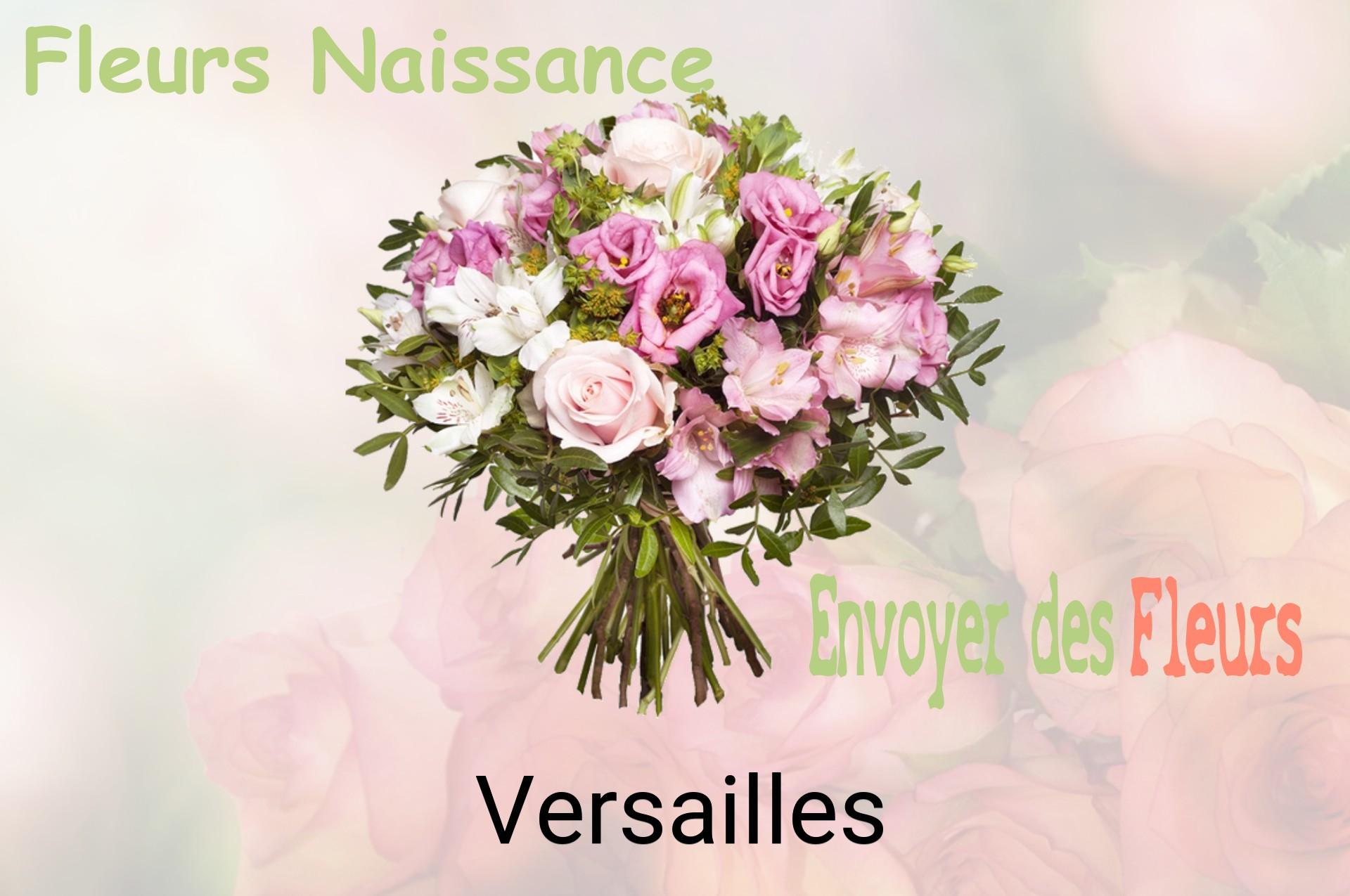 Bouquet de fleurs de naissance livré à Versailles